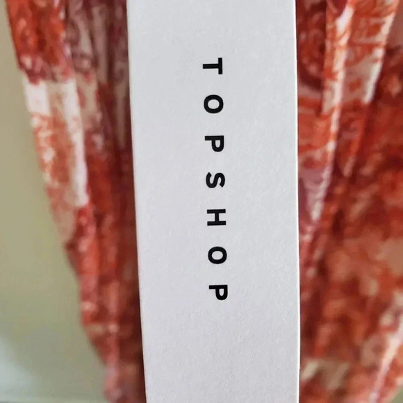 NWT Topshop Womens Paisley Print Cover-Up Chiffon Maxi Dress Size Small - Picture 12 of 13